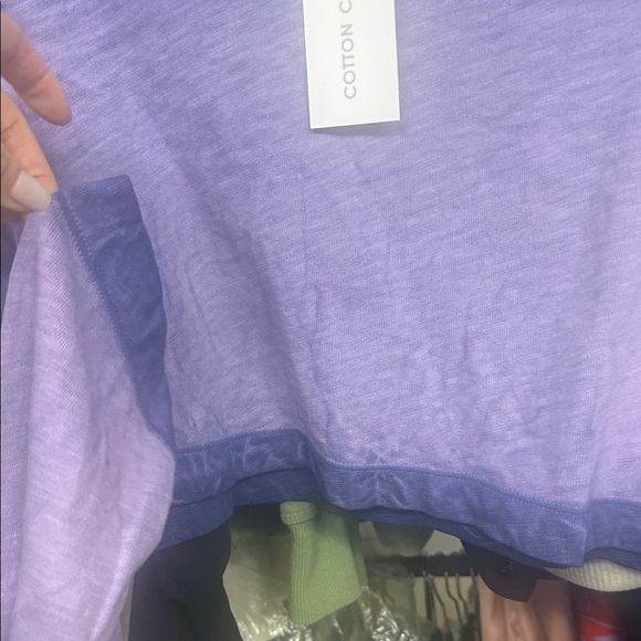 Cotton Citizen Tokyo Violet Gradient Long Sleeve Tee - Picture 4 of 9